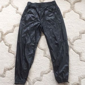 BLANKY NYC Leather look jogger pants